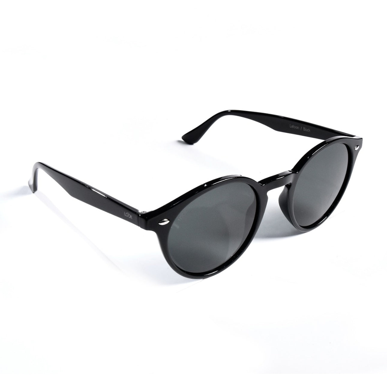 Letoon Black — نظارات Looklight — أسود مستطيل خفيف