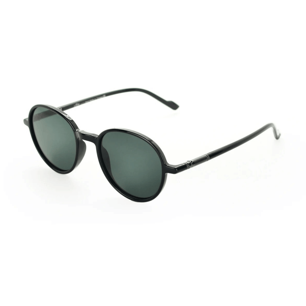 Runda Black — نظارات Looklight — أسود دائري هادئ