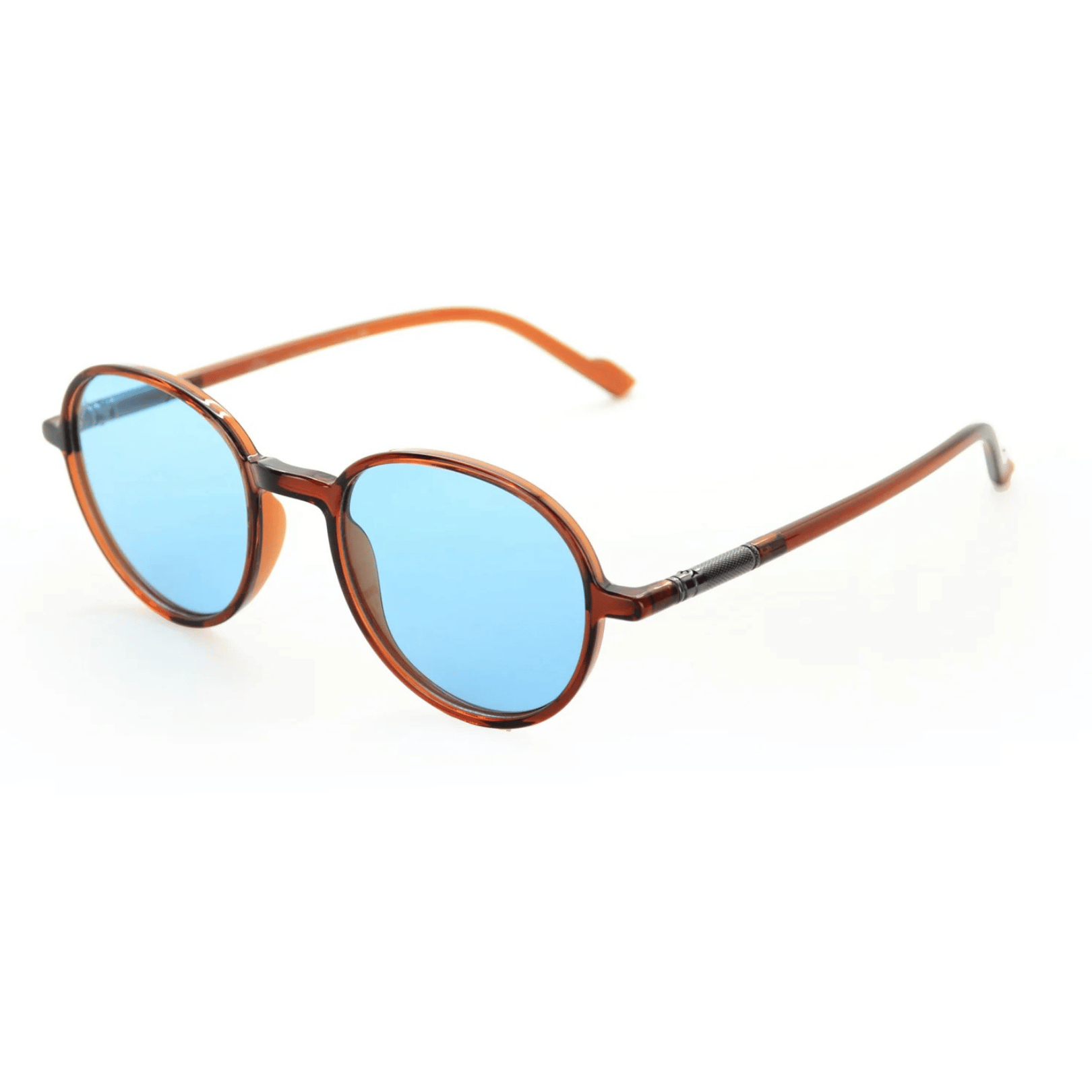 Runda Jelly Brown — نظارات Looklight — بني شفاف دائري