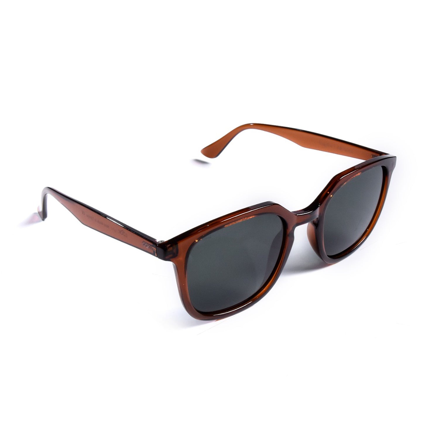 Coffey Jelly Brown — نظارات Looklight — بني شفاف مستطيل