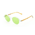 Leon Crystal Amber — نظارات Looklight — شفافية عنبرية Aviator