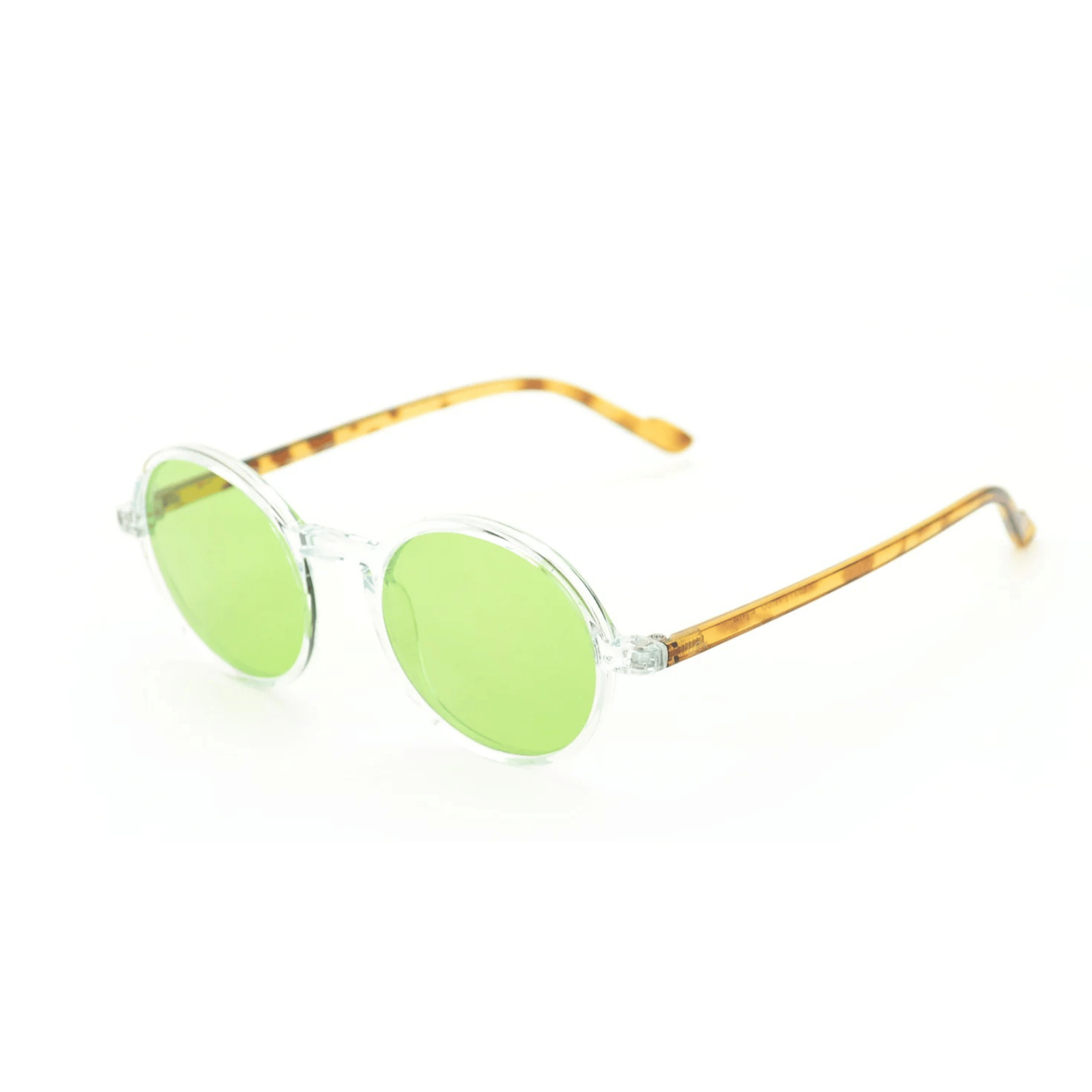 Leon Crystal Amber — نظارات Looklight — شفافية عنبرية Aviator