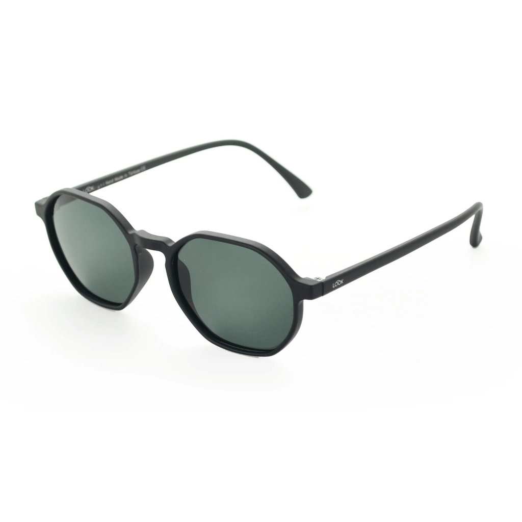 Santorini Junior Matte Black — نظارات أطفال Looklight — أسود مطفي 7-12 سنوات