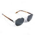 Santorini Crystal Amber — نظارات Looklight — إطار كريستال عنبري TR90 — الواجهة الأمامية