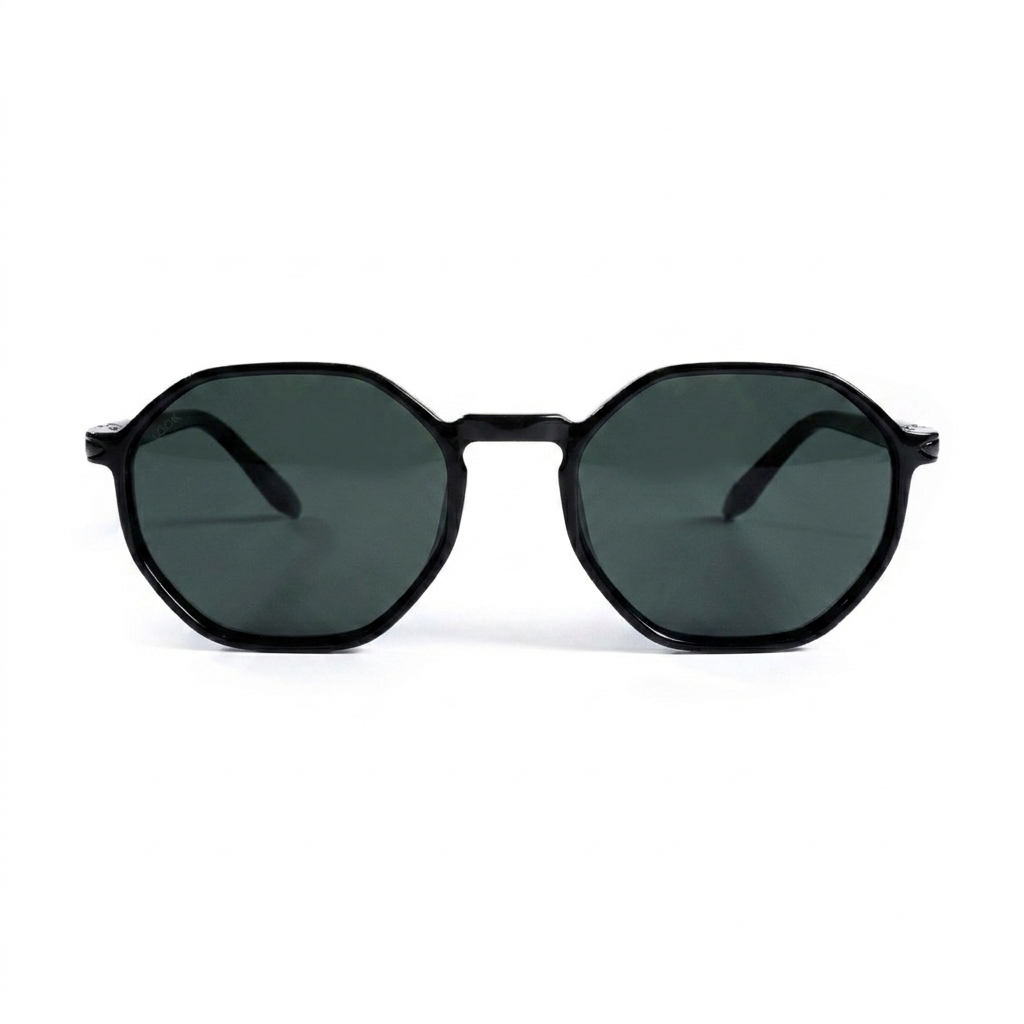 Santorini Black — Looklight — Front View 0° — Dark G15 Lenses — VTO Reference