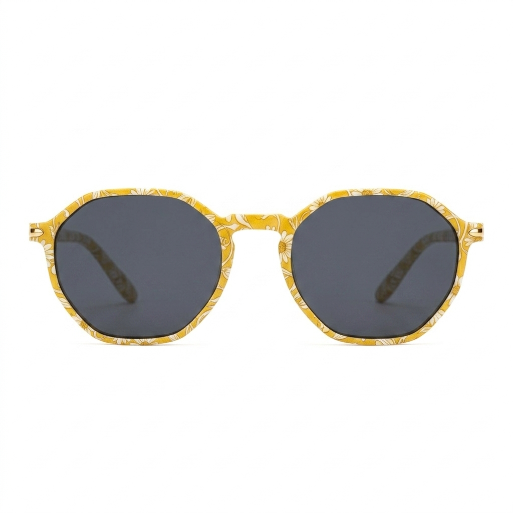 Santorini Daisy — نظارات Looklight — Front View 0° — خلفية بيضاء