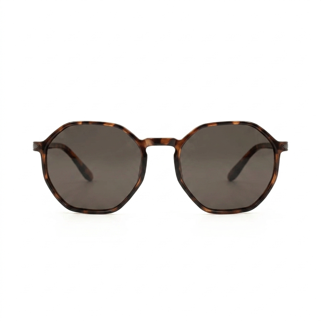 Santorini Chocolate — نظارات Looklight — Front View 0° — خلفية بيضاء