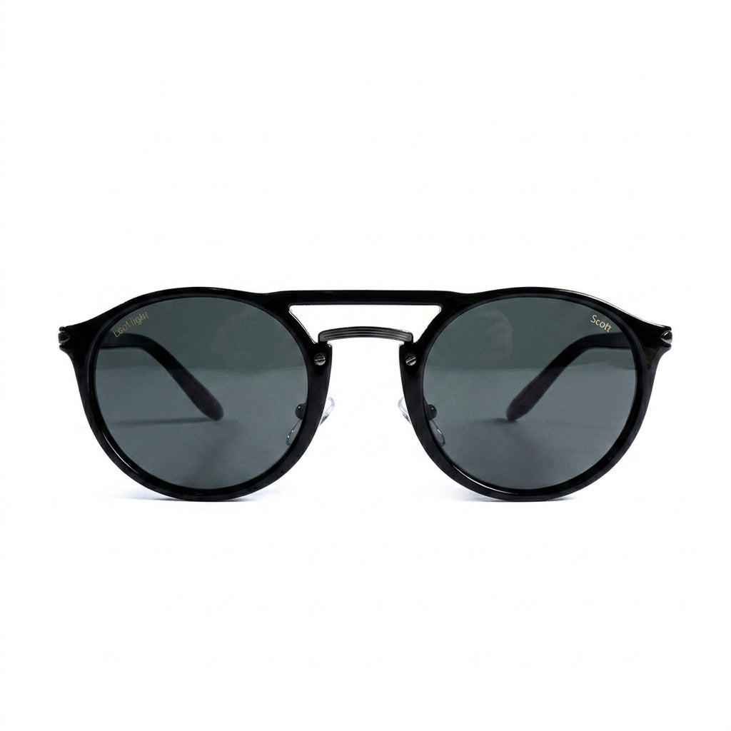 Scott Black — نظارات Looklight — Front View 0° — خلفية بيضاء