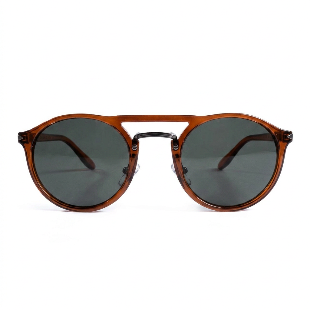 Scott Jelly Brown — نظارات Looklight — Front View 0° — خلفية بيضاء