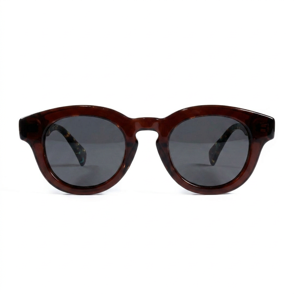 Pinus Jelly Brown Multicolor — نظارات Looklight — Front View 0° — خلفية بيضاء