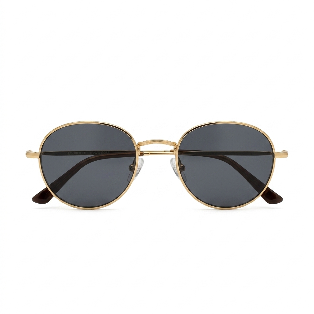 Tsavo Gold — نظارات Looklight — Front View 0° — خلفية بيضاء