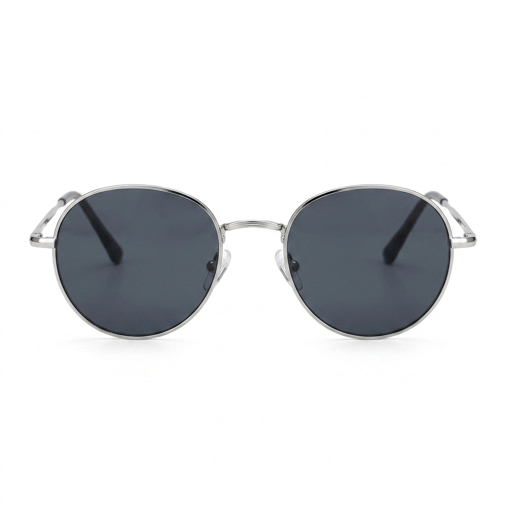 Tsavo Silver — نظارات Looklight — Front View 0° — خلفية بيضاء
