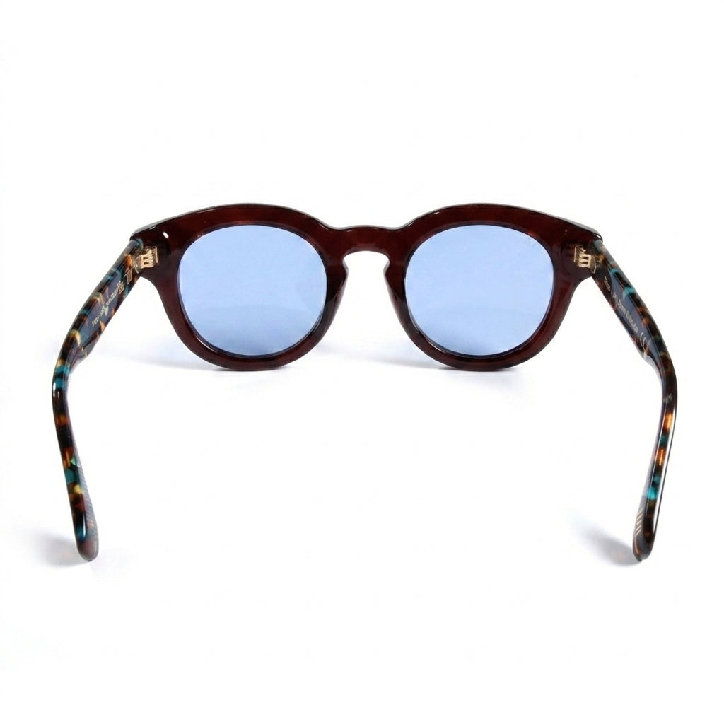 Pinus Jelly Brown Multicolor - Front View - Looklight Sunglasses Bio Acetate rectangular frame