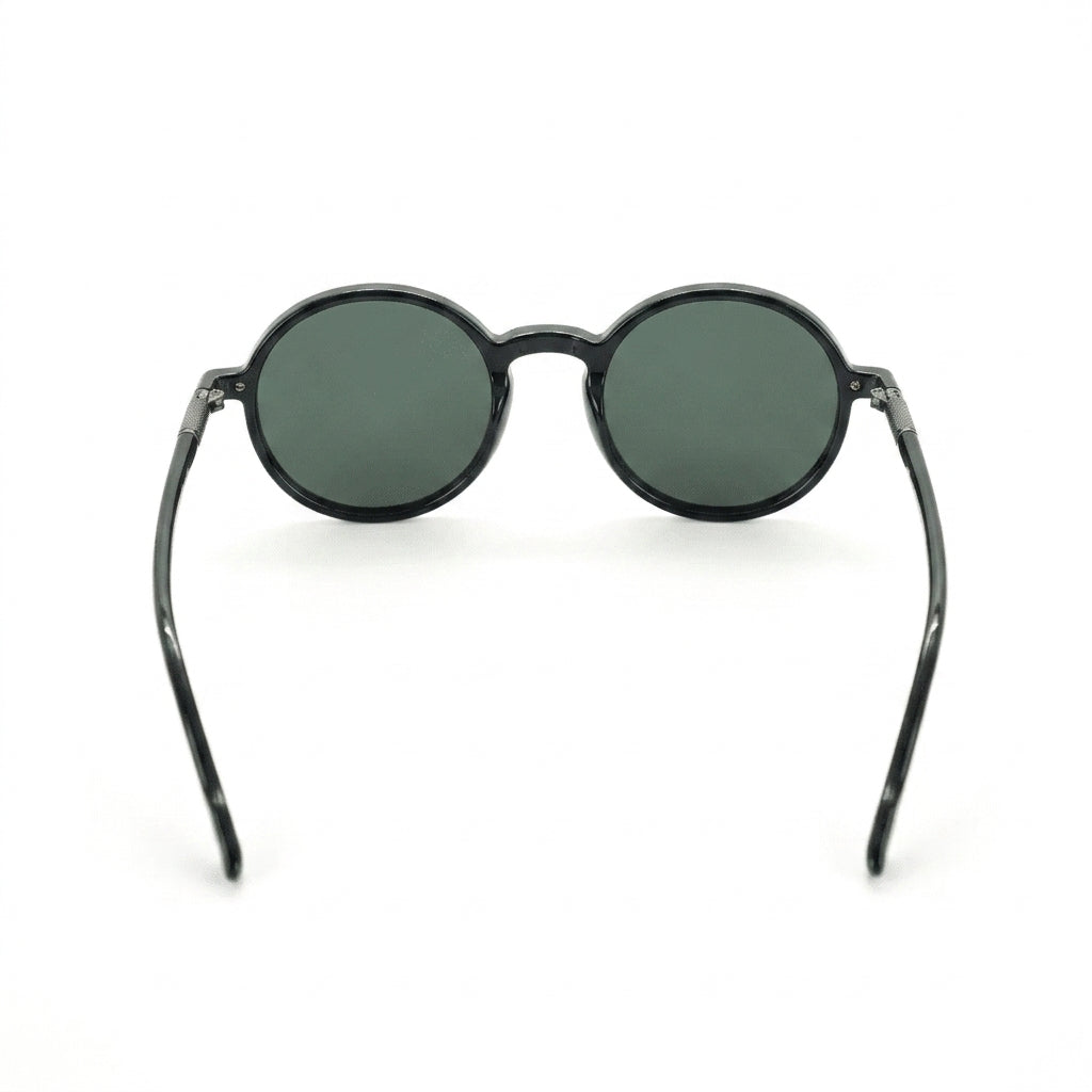Leon N-Type Black - Front View - Looklight Sunglasses TR90 aviator frame