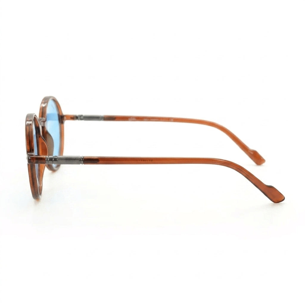 Leon N-Type Jelly Brown - Side Temple View - Looklight Sunglasses TR90 aviator frame