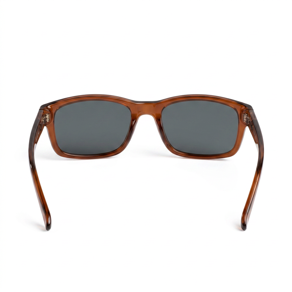 Kenzie Jelly Brown - Front View - Looklight Sunglasses TR90 sporty rectangular frame